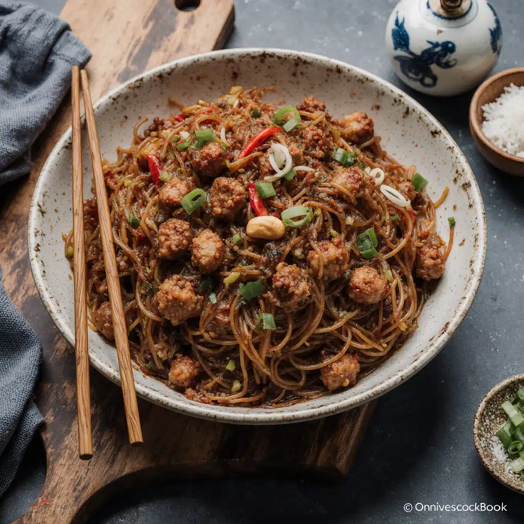 Stir Fried Vermicelli with Pork (Ma Yi Shang Shu, 蚂蚁上树) 5 img