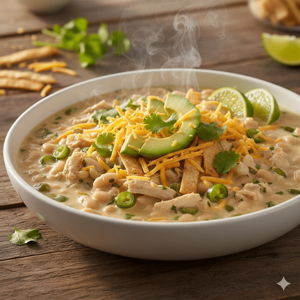 Creamy Jalapeño White Chicken Chili Recipe (Easy One-Pot Comfort)